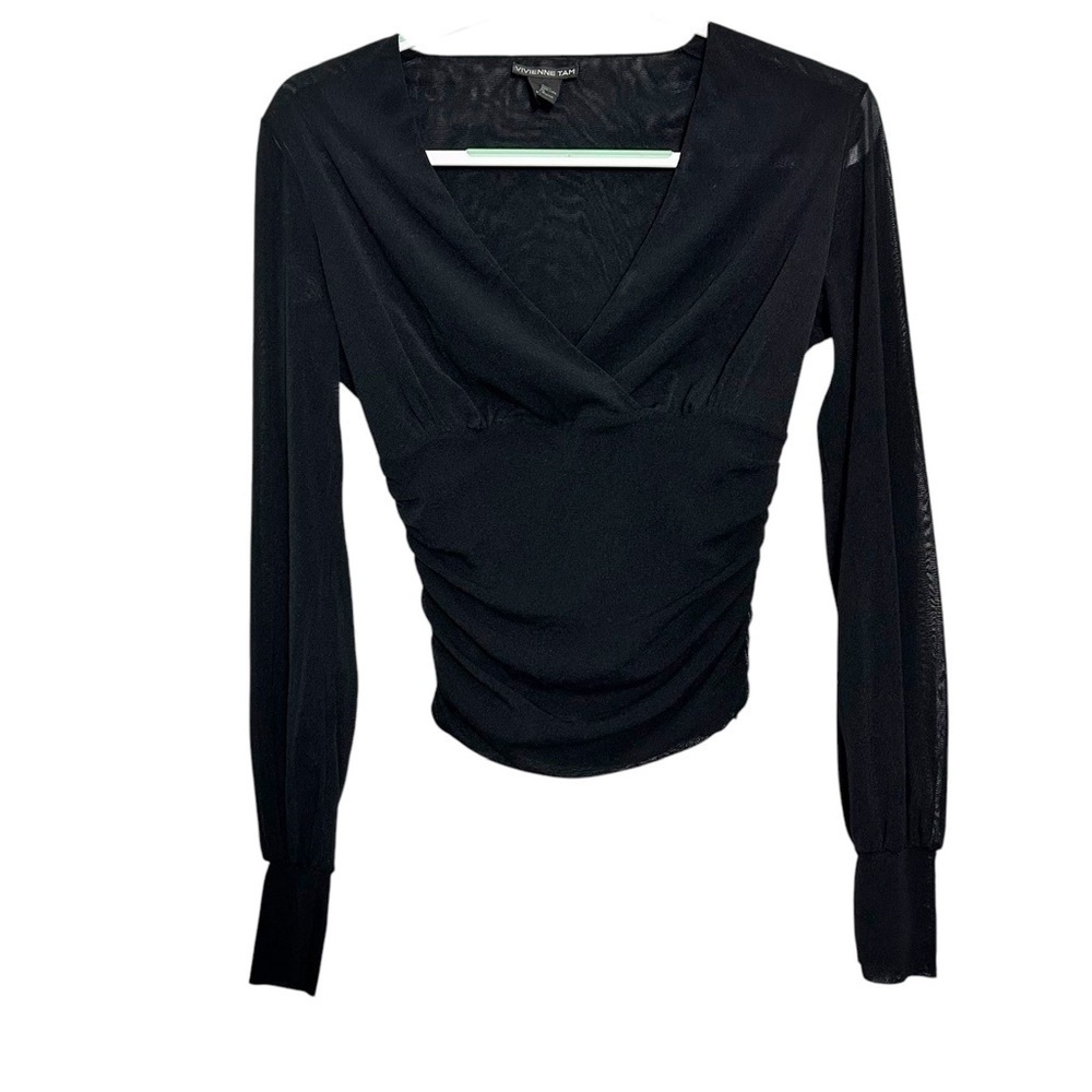 Vivienne Tam Black Mash Top